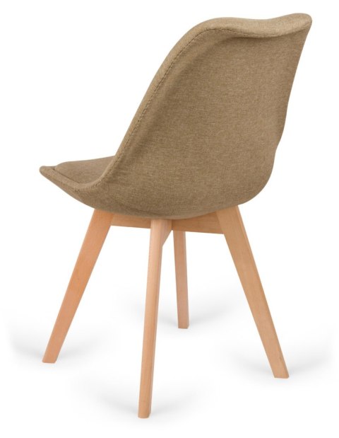 Krzesło skandynawskie MONZA GRANDE BEIGE FABRIC Lugano Krzesło skandynawskie MONZA GRANDE BEIGE FABRIC Lugano