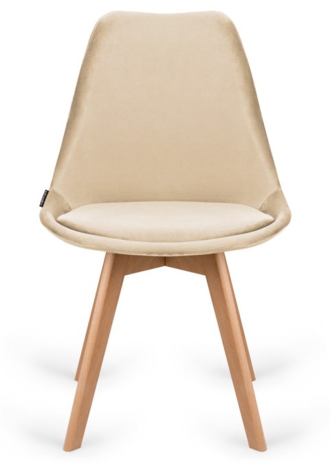 Krzesło skandynawskie MONZA GRANDE BEIGE VELVET Lugano Krzesło skandynawskie MONZA GRANDE BEIGE VELVET Lugano