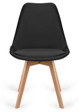 Krzesło skandynawskie MONZA GRANDE BLACK VELVET II GATUNEK Lugano