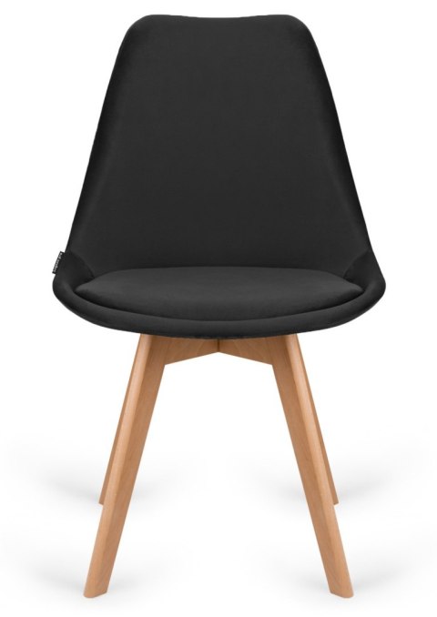 Krzesło skandynawskie MONZA GRANDE BLACK VELVET II GATUNEK Lugano Krzesło skandynawskie MONZA GRANDE BLACK VELVET II GATUNEK Lugano