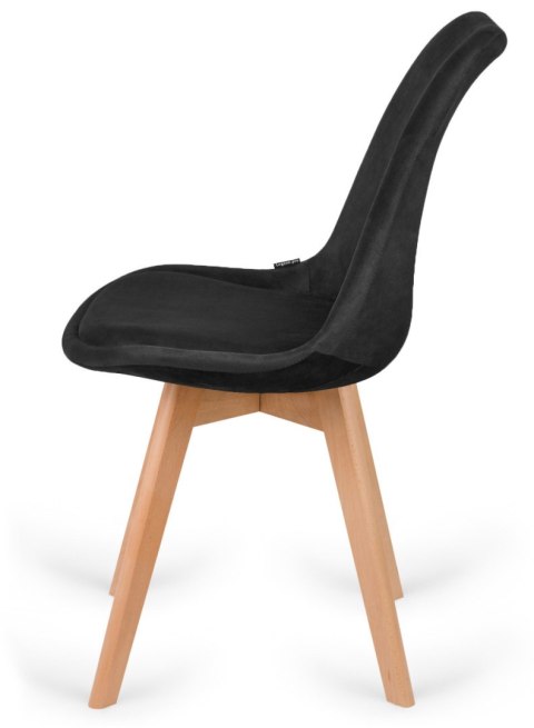 Krzesło skandynawskie MONZA GRANDE BLACK VELVET II GATUNEK Lugano Krzesło skandynawskie MONZA GRANDE BLACK VELVET II GATUNEK Lugano