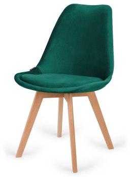 Krzesło skandynawskie MONZA GRANDE GREEN VELVET Lugano