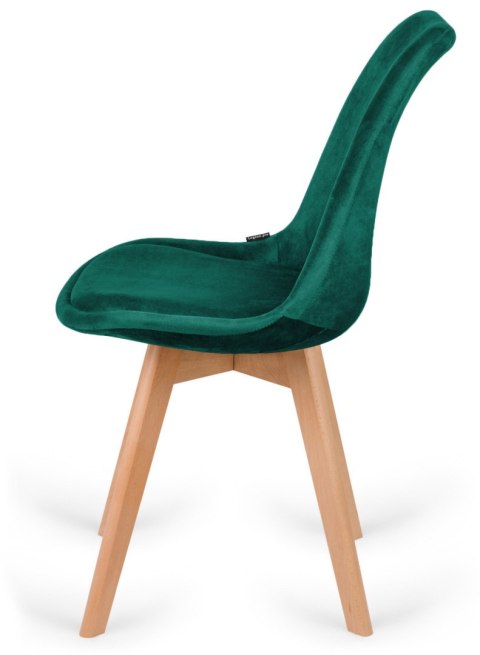 Krzesło skandynawskie MONZA GRANDE GREEN VELVET Lugano Krzesło skandynawskie MONZA GRANDE GREEN VELVET Lugano