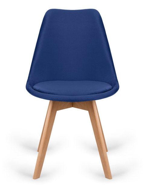 Krzesło skandynawskie MONZA GRANDE Zestaw 4 sztuki BLUE VELVET Lugano Krzesło skandynawskie MONZA GRANDE Zestaw 4 sztuki BLUE VELVET Lugano