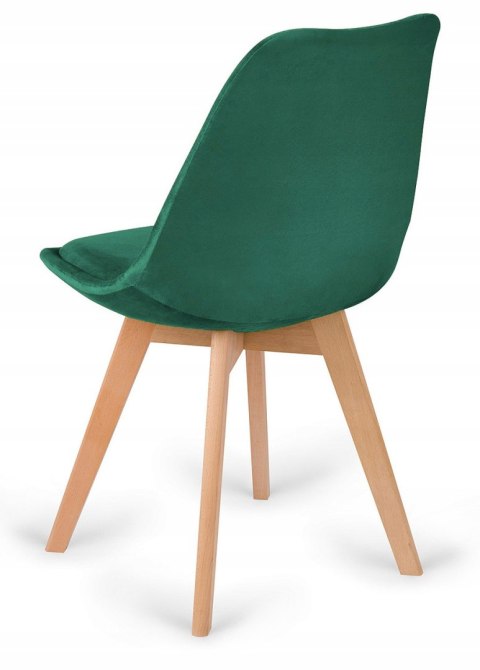 Krzesło skandynawskie MONZA GRANDE Zestaw 4 sztuki GREEN VELVET Lugano Krzesło skandynawskie MONZA GRANDE Zestaw 4 sztuki GREEN VELVET Lugano