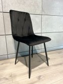 Krzesło tapicerowane BORGO VELVET BLACK Lugano