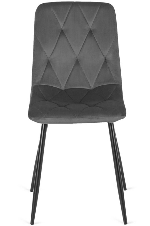 Krzesło tapicerowane BORGO VELVET DARK GREY Lugano Krzesło tapicerowane BORGO VELVET DARK GREY Lugano