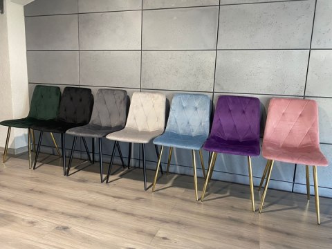 Krzesło tapicerowane BORGO VELVET DARK GREY Lugano Krzesło tapicerowane BORGO VELVET DARK GREY Lugano