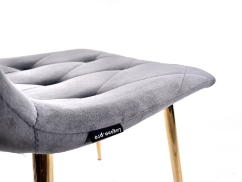 Krzesło tapicerowane BORGO VELVET DARK GREY SILVER Lugano Krzesło tapicerowane BORGO VELVET DARK GREY SILVER Lugano
