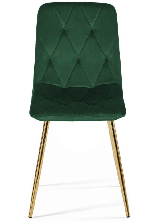 Krzesło tapicerowane BORGO VELVET GREEN FOREST GOLD Lugano Krzesło tapicerowane BORGO VELVET GREEN FOREST GOLD Lugano