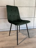 Krzesło tapicerowane BORGO VELVET GREEN FOREST Lugano