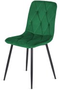 Krzesło tapicerowane BORGO VELVET MATT GREEN Lugano