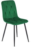 Krzesło tapicerowane BORGO VELVET MATT GREEN Lugano