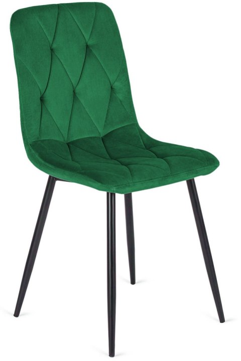 Krzesło tapicerowane BORGO VELVET MATT GREEN Lugano Krzesło tapicerowane BORGO VELVET MATT GREEN Lugano