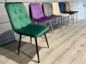 Krzesło tapicerowane BORGO VELVET MATT GREEN Lugano