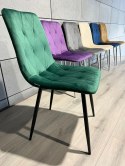 Krzesło tapicerowane BORGO VELVET MATT GREEN Lugano