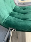 Krzesło tapicerowane BORGO VELVET GREEN SILVER Lugano