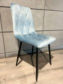 Krzesło tapicerowane BORGO VELVET LIGHT BLUE Lugano