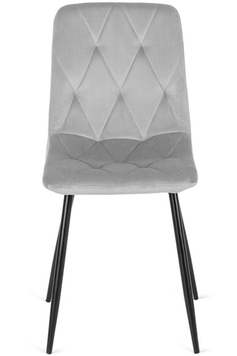 Krzesło tapicerowane BORGO VELVET LIGHT GREY Lugano Krzesło tapicerowane BORGO VELVET LIGHT GREY Lugano