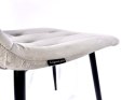 Krzesło tapicerowane BORGO VELVET LIGHT GREY Lugano