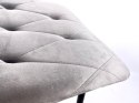 Krzesło tapicerowane BORGO VELVET LIGHT GREY SILVER Lugano