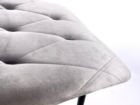 Krzesło tapicerowane BORGO VELVET LIGHT GREY SILVER Lugano Krzesło tapicerowane BORGO VELVET LIGHT GREY SILVER Lugano
