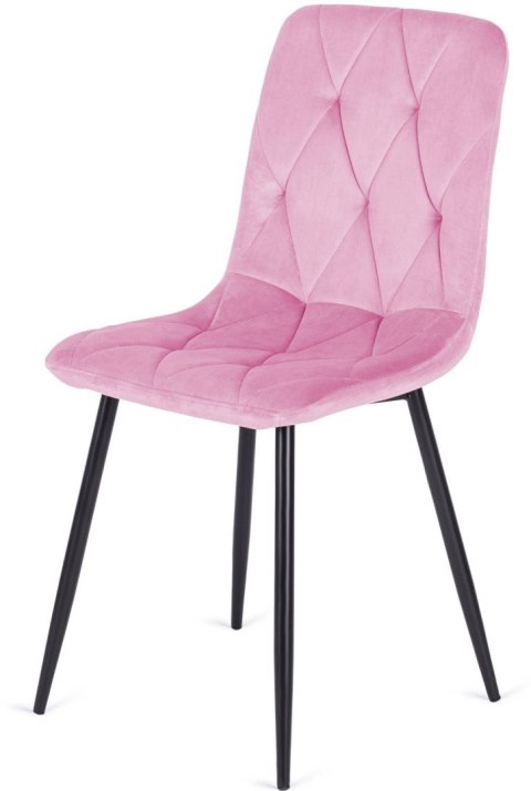 Krzesło tapicerowane BORGO VELVET PINK Lugano Krzesło tapicerowane BORGO VELVET PINK Lugano