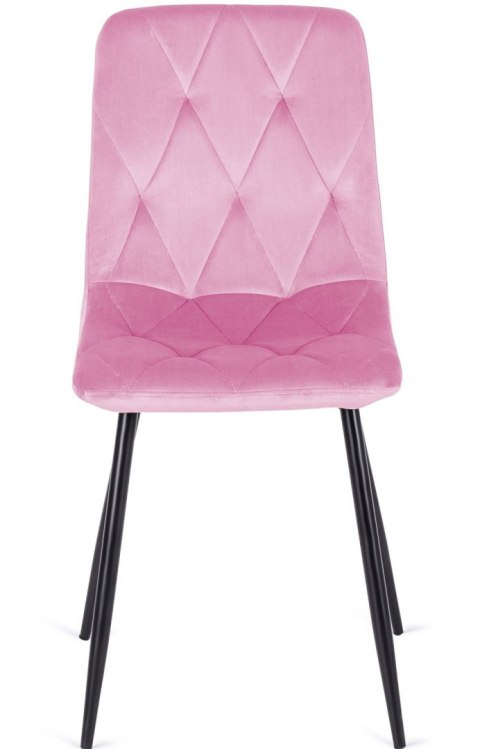 Krzesło tapicerowane BORGO VELVET PINK Lugano Krzesło tapicerowane BORGO VELVET PINK Lugano