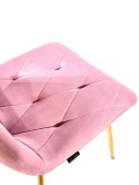 Krzesło tapicerowane BORGO VELVET PINK Lugano