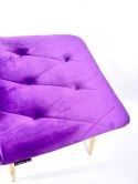 Krzesło tapicerowane BORGO VELVET PURPLE GOLD Lugano