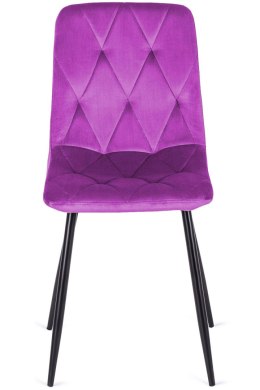 Krzesło tapicerowane BORGO VELVET PURPLE Lugano