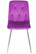 Krzesło tapicerowane BORGO VELVET PURPLE SILVER Lugano