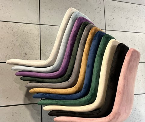 Krzesło tapicerowane BORGO VELVET PURPLE SILVER Lugano Krzesło tapicerowane BORGO VELVET PURPLE SILVER Lugano