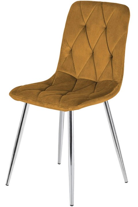Krzesło tapicerowane BORGO VELVET TRUFLE SILVER Lugano Krzesło tapicerowane BORGO VELVET TRUFLE SILVER Lugano