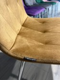 Krzesło tapicerowane BORGO VELVET TRUFLE SILVER Lugano
