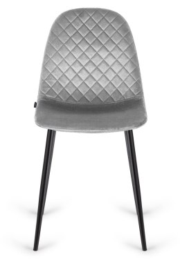 Krzesło tapicerowane CARO VELVET GREY Lugano