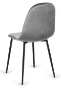Krzesło tapicerowane CARO VELVET GREY Lugano
