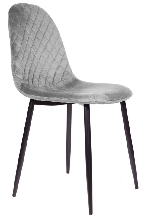 Krzesło tapicerowane CARO VELVET GREY Lugano Krzesło tapicerowane CARO VELVET GREY Lugano