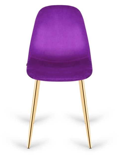 Krzesło tapicerowane GIULIA PURPLE VELVET GOLD Lugano Krzesło tapicerowane GIULIA PURPLE VELVET GOLD Lugano
