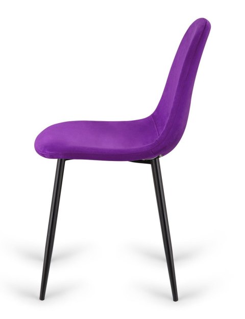 Krzesło tapicerowane GIULIA PURPLE VELVET Lugano Krzesło tapicerowane GIULIA PURPLE VELVET Lugano
