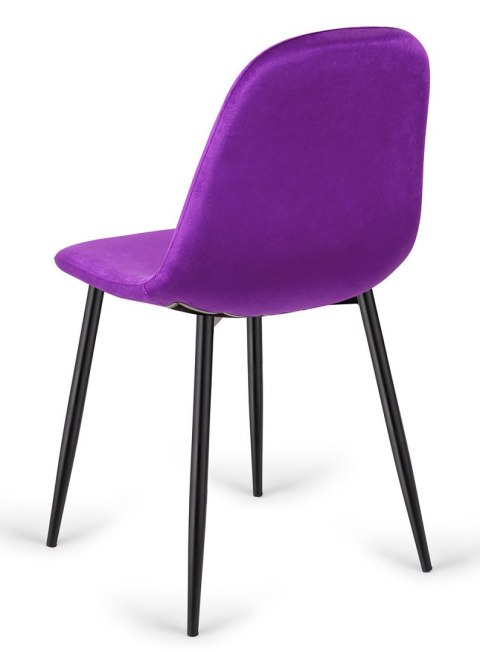 Krzesło tapicerowane GIULIA PURPLE VELVET Lugano Krzesło tapicerowane GIULIA PURPLE VELVET Lugano