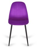 Krzesło tapicerowane GIULIA PURPLE VELVET Lugano