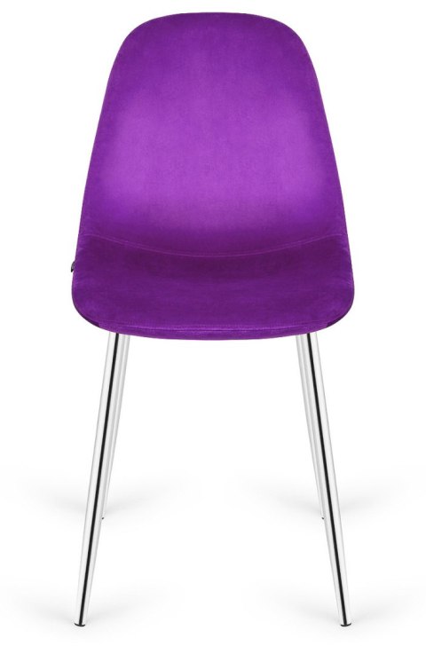 Krzesło tapicerowane GIULIA PURPLE VELVET SILVER Lugano Krzesło tapicerowane GIULIA PURPLE VELVET SILVER Lugano