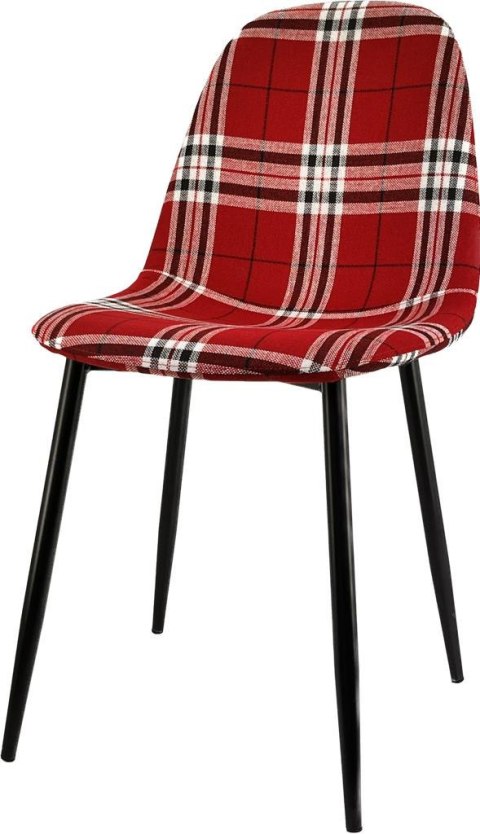 Krzesło tapicerowane GIULIA SCOTLAND RED Lugano Krzesło tapicerowane GIULIA SCOTLAND RED Lugano