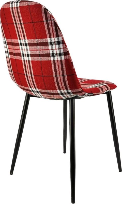 Krzesło tapicerowane GIULIA SCOTLAND RED Lugano Krzesło tapicerowane GIULIA SCOTLAND RED Lugano