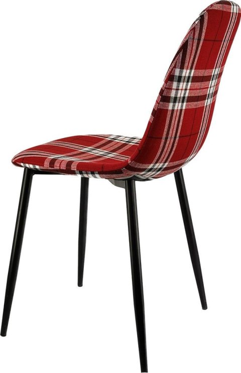 Krzesło tapicerowane GIULIA SCOTLAND RED Lugano Krzesło tapicerowane GIULIA SCOTLAND RED Lugano