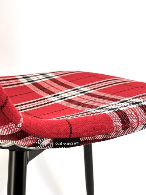 Krzesło tapicerowane GIULIA SCOTLAND RED Lugano Krzesło tapicerowane GIULIA SCOTLAND RED Lugano