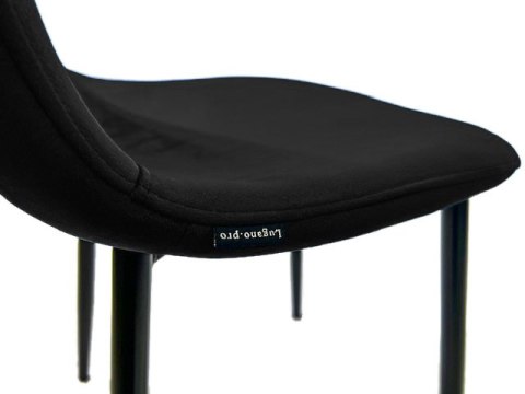 Krzesło tapicerowane GIULIA VELVET BLACK GOLD Lugano Krzesło tapicerowane GIULIA VELVET BLACK GOLD Lugano