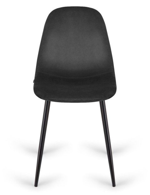 Krzesło tapicerowane GIULIA VELVET BLACK Lugano Krzesło tapicerowane GIULIA VELVET BLACK Lugano