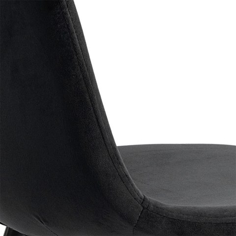 Krzesło tapicerowane GIULIA VELVET BLACK Lugano Krzesło tapicerowane GIULIA VELVET BLACK Lugano